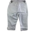 CHAPS  Women’s Denim White Capri Shorts Photo 1