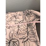 Cynthia Rowley  WhtBlk Long Sleeves Floral Print Collared Chest Pocket Buttonup M Photo 5