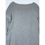 Free People  Grey Marled Knit Boat Neck Sweater Tunic 3/4 Sleeve Pullover LG Photo 7
