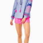 Lilly Pulitzer  NWT Haddie Tunic Top Embellished Sz Medium Blueberry Chambray Photo 1