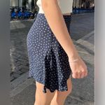 Brandy Melville Genevieve wrap floral flowy navy mini skirt - one size Photo 1