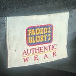 Faded Glory  Retro Vintage Y2K Genuine Leather Black Suede Skirt Size Medium Photo 8