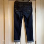 American Eagle  | Dark Wash “Skinny” Cuffed Jeans Size 10 Regular Photo 5