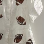 NWT Boutique Sequin Football Dress White Size XS Photo 1