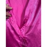 Vintage Esleep Pink Satin Short Sleeve Pajama Sleep Shirt Size Large Photo 2