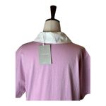 Everlane  Purple And‎ White Collared Short Sleeve The Organic Cotton Polo Dress S Photo 7