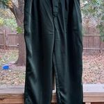 Jason Wu Women's Dark Green Satin Pants Size 2 Photo 0