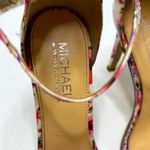 Michael Kors Floral Patent Leather Ankle Strap Heels Photo 3