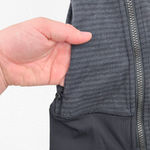 Lululemon Gray Microstripe Scuba Funnel Neck Asymmetrical Zip Wrap Jacket Size 6 Photo 4