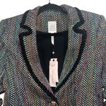 NEW NWT Cinq A Sept Khloe Mikka Tweed Blazer Jacket Black Multi Rainbow Size 4 Photo 4