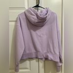 Calvin Klein  Performance Lavender Purple Cropped Hoodie Sweatshirt Size Large Photo 4
