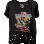 Chaser The Who Live In Concert 82 Vintage Black Tee Crew Neck 100% Cotton M Photo 1