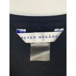 Peter Nygard  Sleeveless Black White V Neck Blouse Size 10 Photo 8