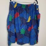 Handmade Elastic Waist Skirt Patchwork Denim Look Sz 3XL Photo 0