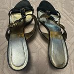Dolce & Gabbana  Black Sandals with Gold Buckles Photo 1