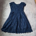 Navy Blue Sequin Dress SIZE XL Photo 0