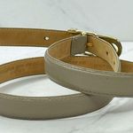 Liz Claiborne Gray Vintage Full Grain Semi Aniline Leather Belt Size Medium M Photo 7
