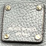 Henri Bendel  Large Tote Zipper Shoulder Bag Satchel Gray Leather Lock Photo 3