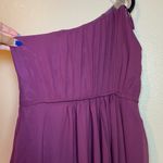 Cocomelody Dress Size US 16 Long Bridesmaid Formal Purple One Shoulder Photo 5