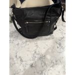 Inc Faux Leather Explorer Hobo Black Shoulder Bag‎ Handbag Purse Single Zip Photo 1