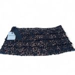 Revolve New  Lioness L Match Point Mini Skort Skirt Shorts Print Leopard Ruffle Photo 1