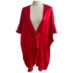 Victoria's Secret NWT  Red Satin Love Heart Kimono Robe Flutter Sleeve‎ brand new Photo 1
