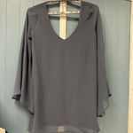 Show Me Your Mumu Gabby Low Back Dress Women's Size Medium Steel Blue Gray Photo 6