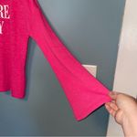 Juicy Couture  Plastisol Bell Sleeve Sweater in Dragon Fruit Size Large Photo 4
