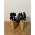 Qupid Womens  Polka Dot Wedges 4.5” Heels size 5.5-6 Photo 4