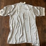 Pinkblush Silver Satin Maternity Robe Photo 6