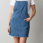 Forever 21  Women’s Denim Skirtall Blue Light Wash Short Size M Photo 0