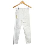 BLANK NYC  Madison Crop Jeans High-Rise Distressed White Denim Size 25 Cropped Photo 1