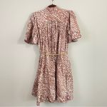 Beulah Leopard Print Flutter Sleeves Belted Mini Dress Size Medium Photo 8