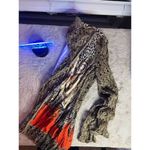 Tempo Paris  Women's Brown Animal Print Jacket L Photo 7