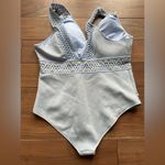 River Island Scuba Mesh Plunge One-Piece Swimsuit Size 22 Photo 7