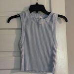 Aerie  Light Blue Ribbed Top Photo 0