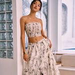 Ink Painting Print Skirt Top Size L Photo 1