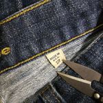 Bebe Womens  Bootcut Blue Low Rise Jeans 27P Whiskers Medium Wash Photo 3