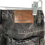 One Teaspoon Freebird High Waist Distressed Black Raw Hem Jeans Size 26 Photo 7