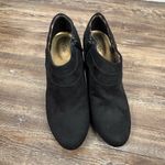 East 5th  Faux Suede Black Heeled Ankle Booties 8 1/2 Work Business Coquette Photo 1