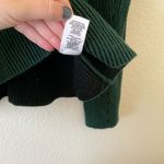 FOR THE REPUBLIC  Women's Forest Green V Neck Ribbed Sweater L Large Photo 5