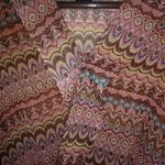 About A Girl  XS Mauve Orange Draped Top Photo 3