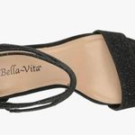 Bella Vita  Women's Everly Heeled Black Glitter Sandal, S99 Photo 10