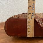 Brahmin Vintage Pecan Toasted Almond Embossed Croc Leather Shoulder Purse Bag Photo 10