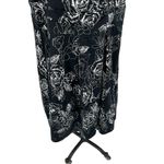 City Chic  Black White Rose Floral Print Fit & Flare Tulle Dress Plus Size XXL 24 Photo 2