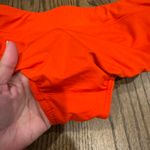 Lands End Solid Orange Bikini Bottom Mid Rise Size 8 Brief Banded Waist Photo 2