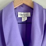 Vintage 80’s NWT Tower Hill Purple Triple Breasted Blazer Size 14 Photo 4