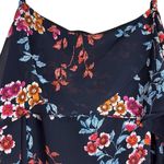 Xhilaration Xhiliration 3X Pink Blue Floral Cold Shoulder Ruffle Adj Strap Midi Dress Summer Photo 5