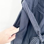 NWT Ciebon Womens Nautical Summer Josette Belted Midi Shirtdress Size 1X Navy Blue Photo 8