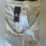 Adidas  - White Striped Athletic Short Sleeve Shirt Photo 1